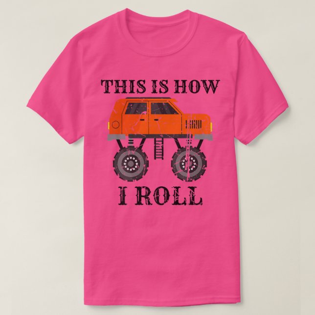 Awesome Car Truckers Cool Monster Truck This Is Ho T Shirt (Design framsida)