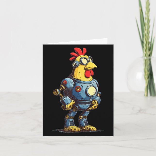 Awesome Chicken Robot For Future Animals Lovers  Kort (Framsida)