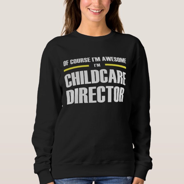 Awesome Childcare Director T Shirt (Framsida)
