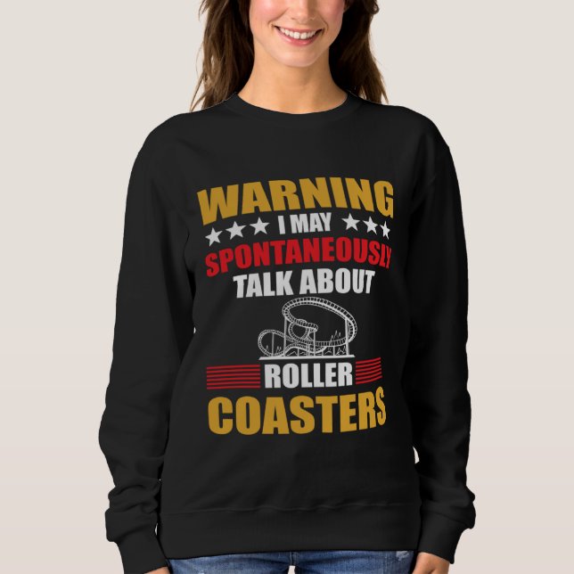 Awesome Coaster Warning T Shirt (Framsida)