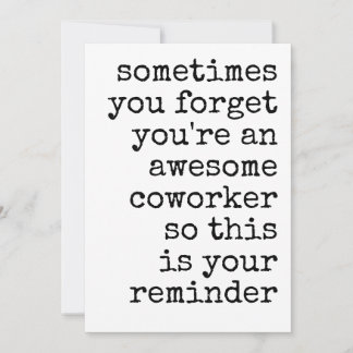 Awesome Coworker Thank You Appreciation Julkort