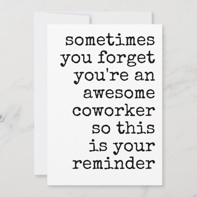 Awesome Coworker Thank You Appreciation Julkort (Framsida)