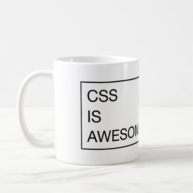 Awesome. CSS-*is* Kaffemugg (Vänster)