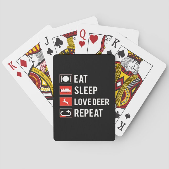 Awesome Deer Lover Creative Modern Design  Casinokort (Baksidan)