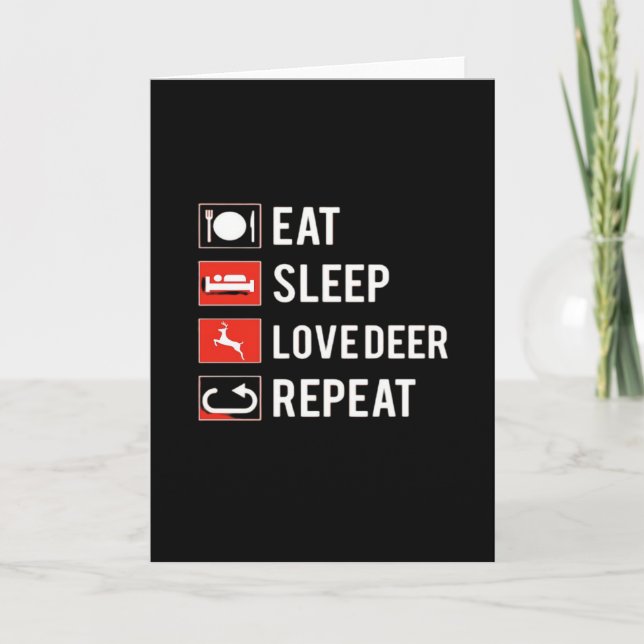 Awesome Deer Lover Creative MoFolded Greeting Card Kort (Framsida)