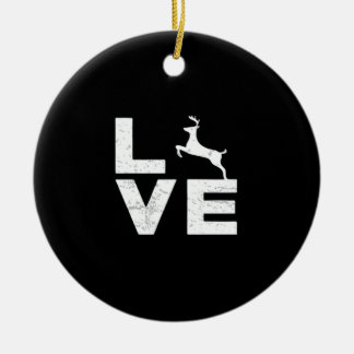 Awesome Deer Lover Trendy Aesthetic DesignOrnament Julgransprydnad Keramik