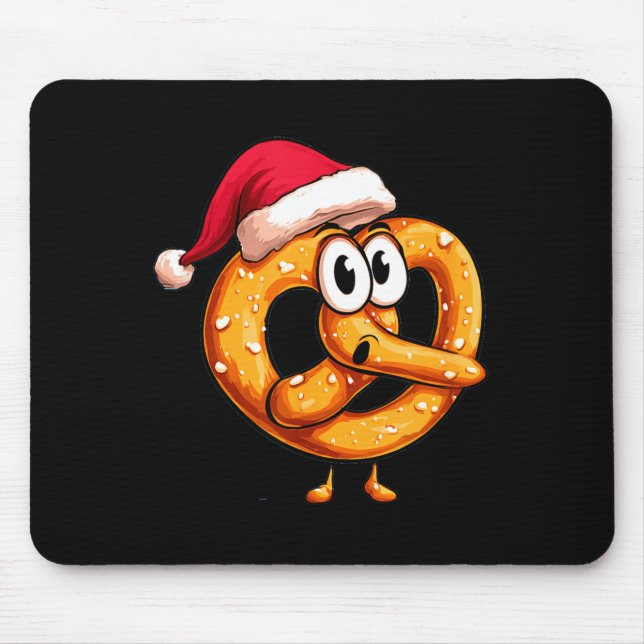 Awesome Festive Pretzel With Santa Claus Hat Costu Musmatta (Framsidan)