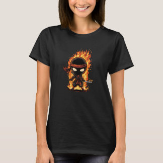 Awesome Fire Ninja Costume for Ninjas and Flames L T Shirt