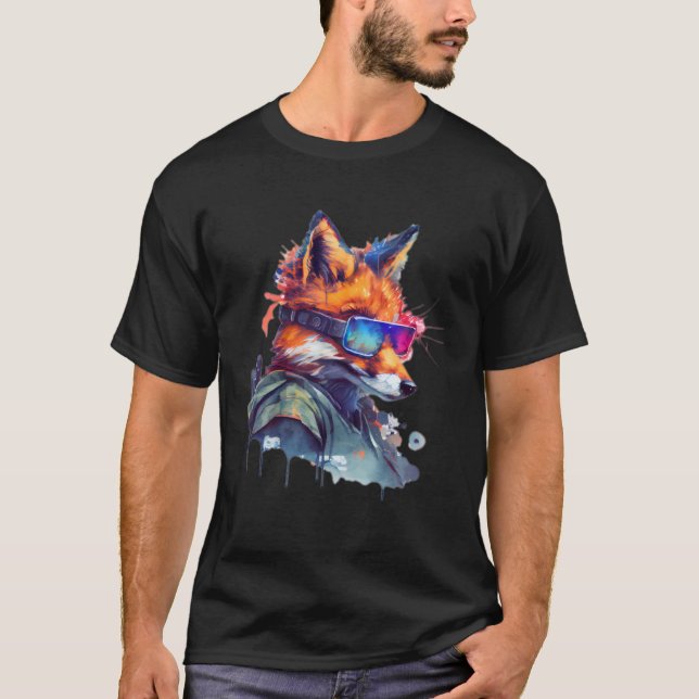 Awesome Fox Apparel Fox Wildlife Zookeeper Fox T Shirt (Framsida)