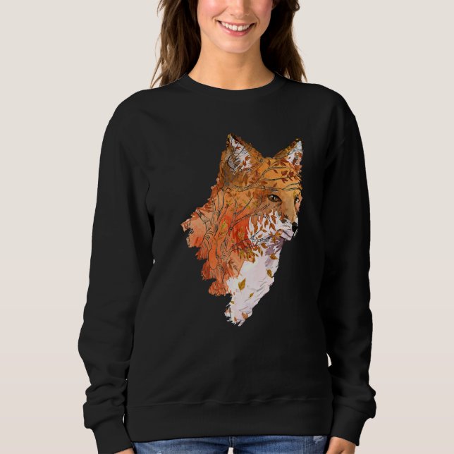 Awesome Fox   Tree Fox Wildlife  Women Men T Shirt (Framsida)