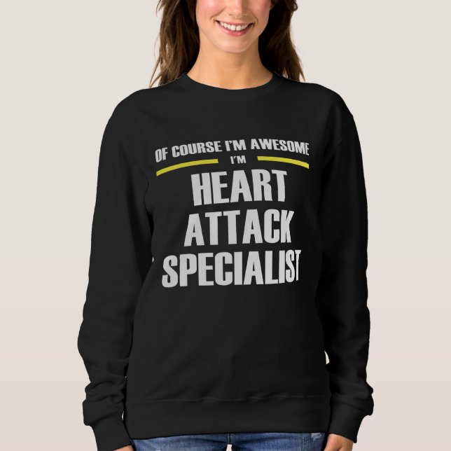 Awesome Heart Attack Specialist T Shirt (Framsida)