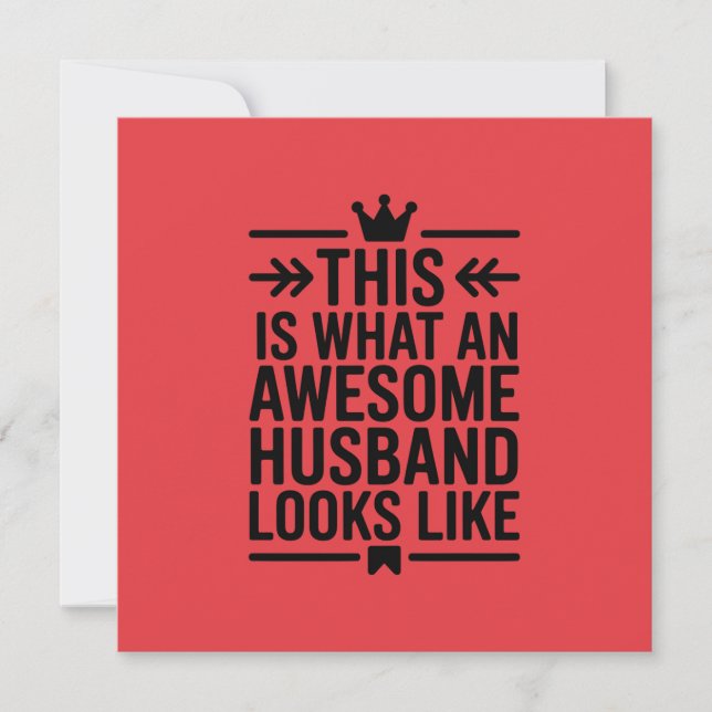 Awesome Husband Minimal Typography (Framsida)