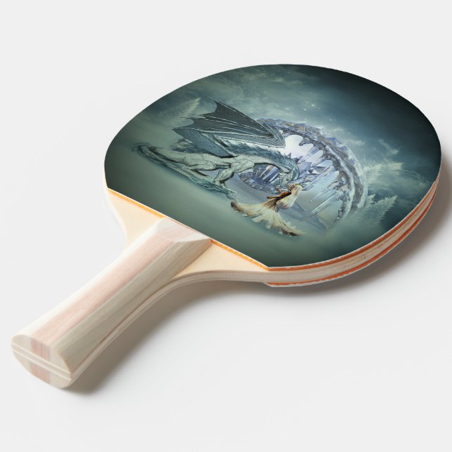 Awesome ice dragon pingisracket (Frontvinkel)