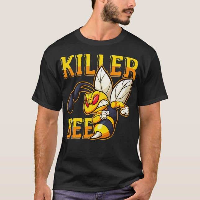 Awesome Killer Bee Hornet Yellowjacket Honeybee Lo T Shirt (Framsida)