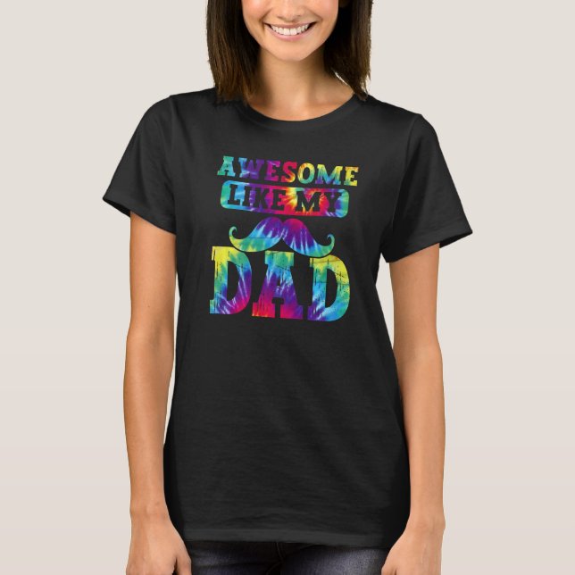 Awesome Like My Dad Matching Fathers Day Family Ki T Shirt (Framsida)