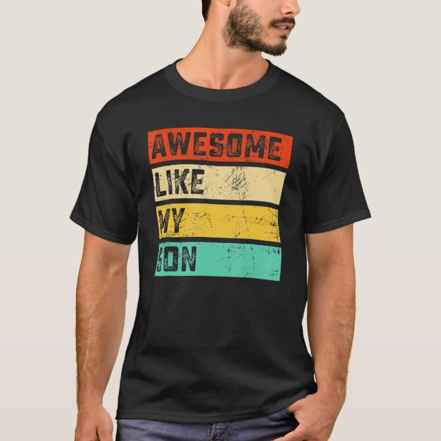 Awesome Like My Daughter Father's Day Men Funny T Shirt (Framsida)
