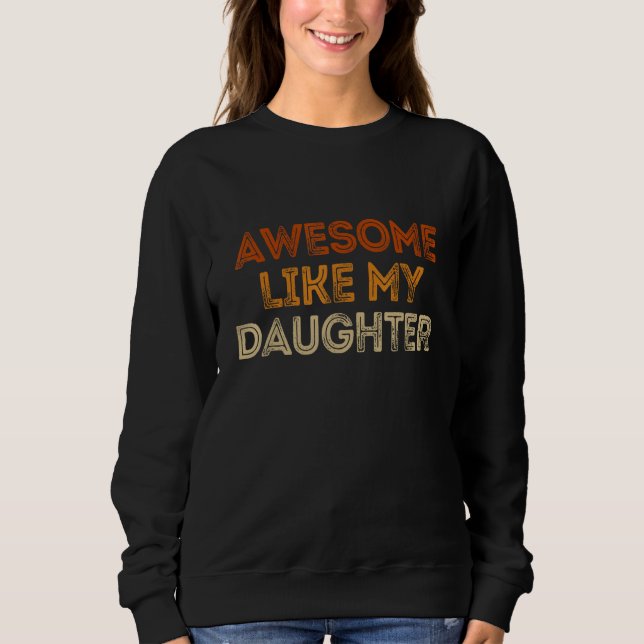 Awesome Like My Daughter   Men Funny Fathers Day D T Shirt (Framsida)