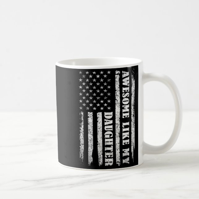 Awesome Like My Daughter Men Funny For Dad Fathers Kaffemugg (Höger)