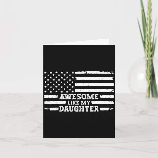 Awesome Like My Daughter Men Funny  Kort (Framsida)