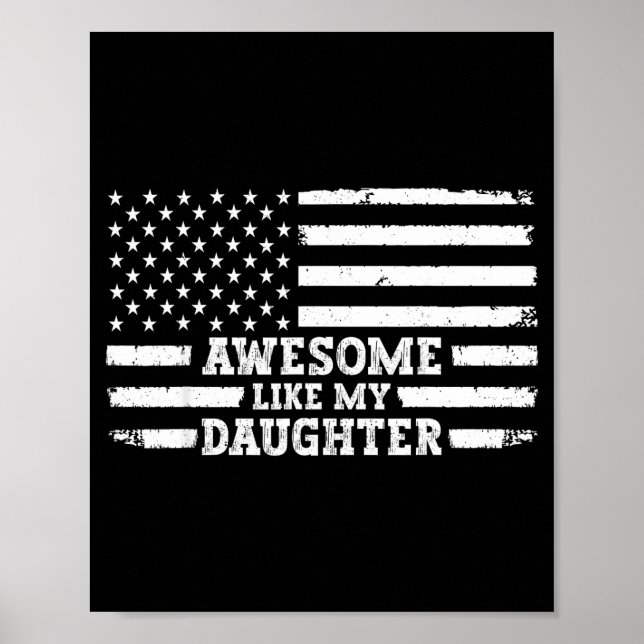 Awesome Like My Daughter Men Funny  Poster (Framsidan)