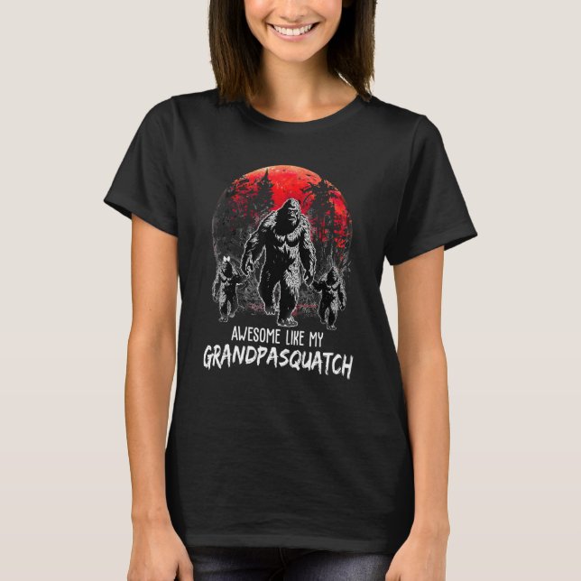 Awesome Like My Grandpa Squatch  Tees Fathers Day T Shirt (Framsida)