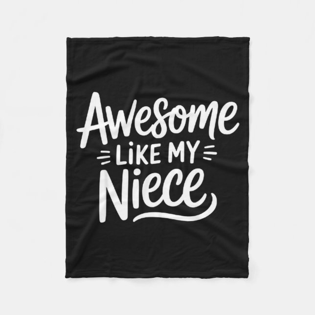 Awesome Like My Niece  Fleecefilt (Framsidan)