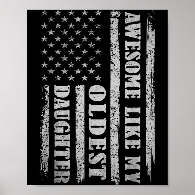 Awesome Like My Oldest Daughter Men Funny For Dad  Poster (Framsidan)