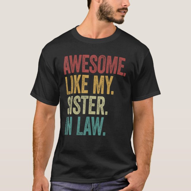 Awesome like my sister in law retro new husband sp t shirt (Framsida)