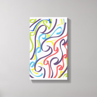 Awesome Maori style ribbon art Canvastryck