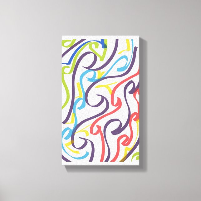 Awesome Maori style ribbon art Canvastryck (Framsida)