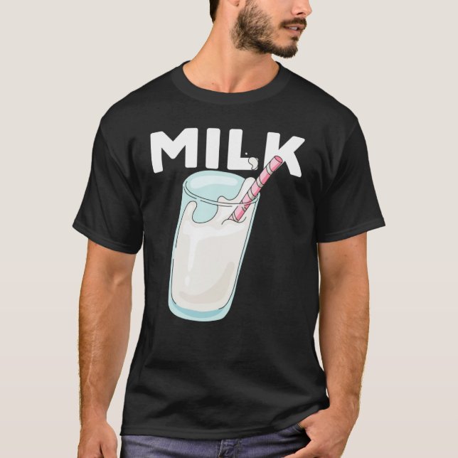 Awesome MILK Matching Milky Cookies Couples Costum T Shirt (Framsida)