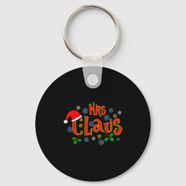 Awesome Mrs Claus Christmas Design For Women Holid Nyckelring (Framsida)