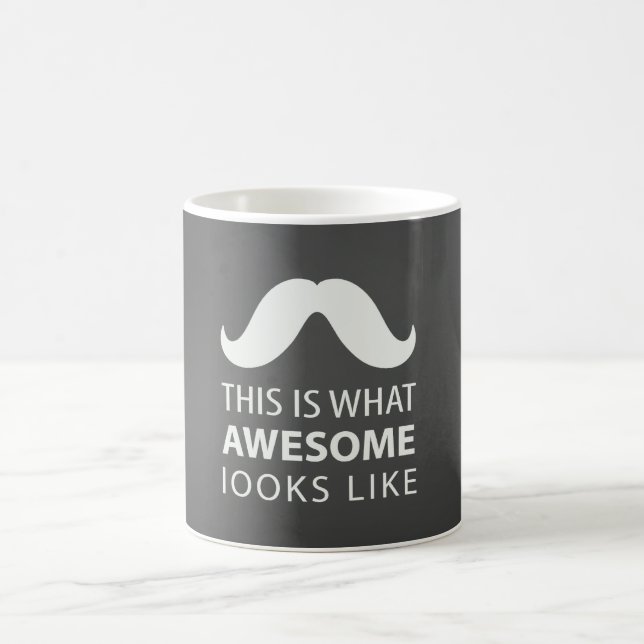 Awesome Mustache Kaffemugg (Center)