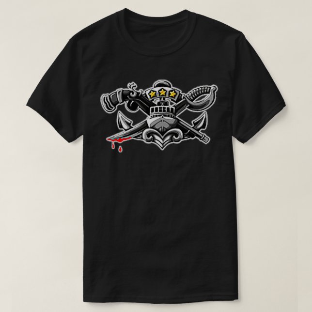 Awesome Navy SWCC MASTER Pin NO QUARTER Flag Desig T Shirt (Design framsida)
