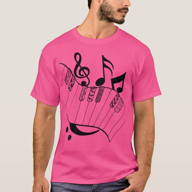 Awesome Piano Player Gift Shirt Piano Teacher Keyb T (Framsida)