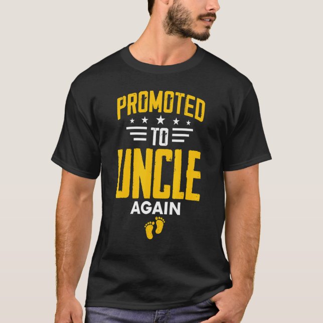 Awesome Promoted To Uncle Again Leveling Up To Unc T Shirt (Framsida)