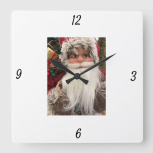 "AWESOME SANTA" CHRISTMAS CLOCK FYRKANTIG KLOCKA