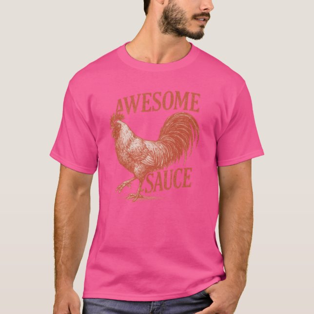 Awesome Sauce Rooster As Seen inhe Accountant 2 vi T Shirt (Framsida)