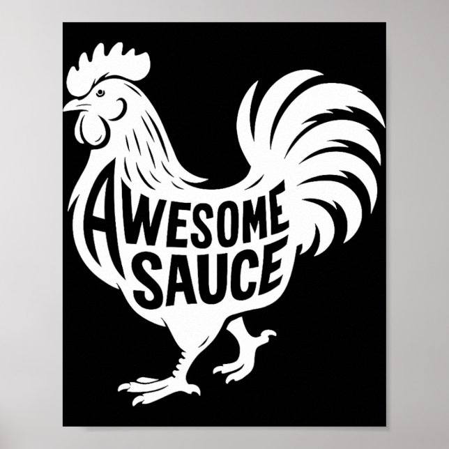 Awesome Sauce Tupp Kyckling  Poster (Framsidan)