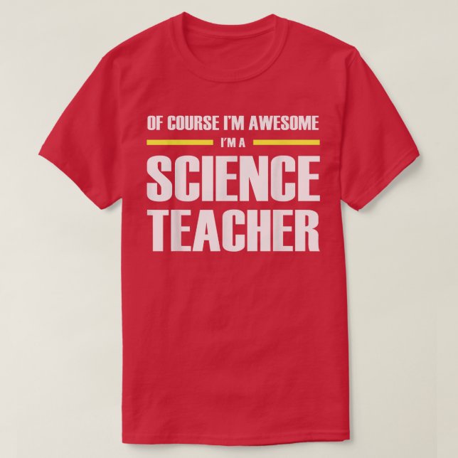 Awesome Science Teacher 107 T Shirt (Design framsida)