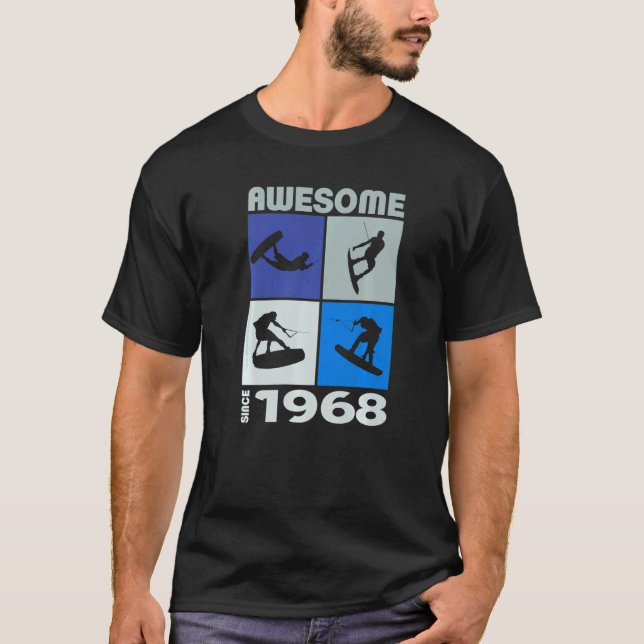 Awesome since 1968 Wakeboard lifestyle  1 T Shirt (Framsida)