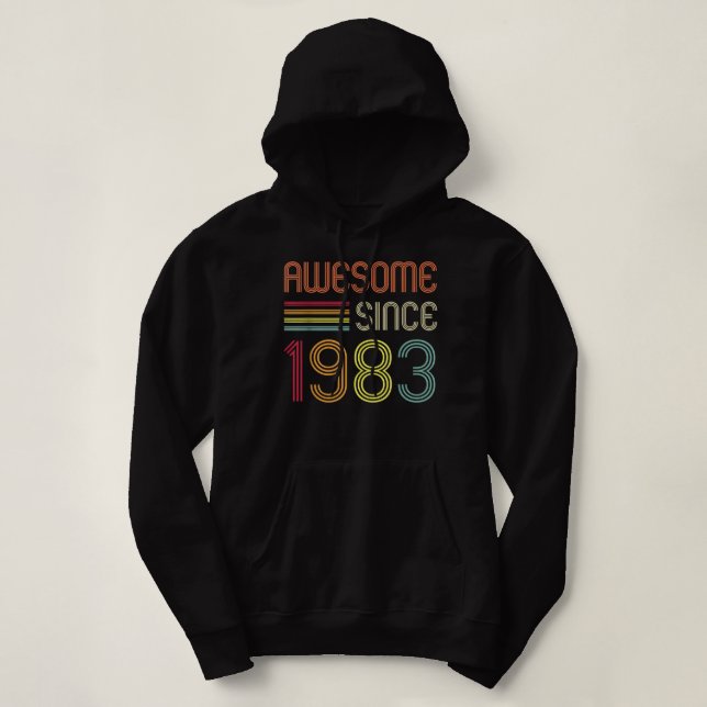 Awesome Since 1983 39th Birthday Retro T Shirt (Design framsida)