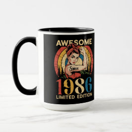 Awesome Since 1986 Retro 40th Women's Birthday  Mugg