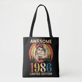 Awesome Since 1986 Retro 40th Women's Birthday  Tygkasse