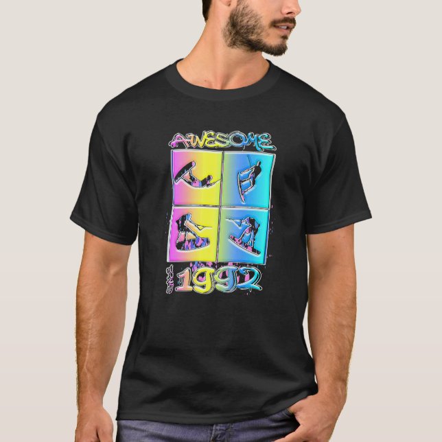 Awesome since 1992 Wakeboard lifestyle  1 T Shirt (Framsida)