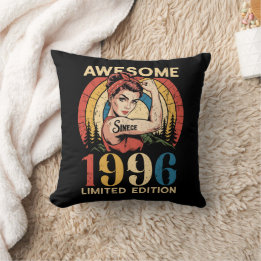Awesome Since 1996 Retro 30th Women's Birthday Kudde