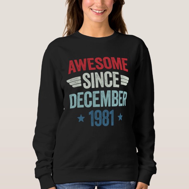 Awesome Since December 1981 1 T Shirt (Framsida)