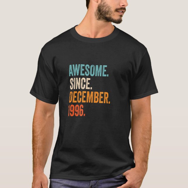 Awesome Since December 1996 26th Birthday T Shirt (Framsida)