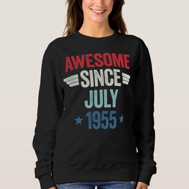 Awesome Since July 1955 T Shirt (Framsida)
