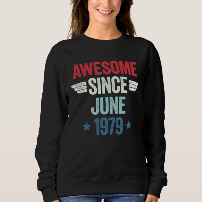 Awesome Since June 1979 T Shirt (Framsida)